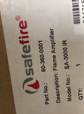 询价-西斐safefire 火检放大器 SA-3000 IR