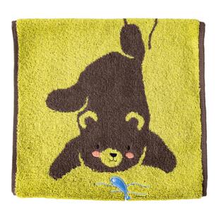 小熊小鱼纯棉毛巾儿童家用情侣洗脸可爱面巾手帕女全棉吸水男柔软