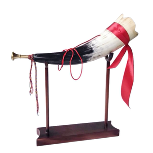 厂价天然手工制大号牛角号角吹号表演助威道具装饰法器 2个包邮