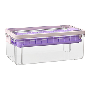 冰块模具大容量按压冰格家用食品级制冰储冰盒带盖冰箱冻冰块神器