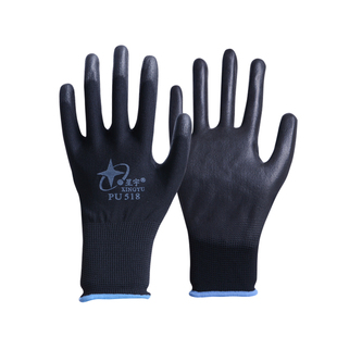 星宇PU518薄款尼龙涂胶手套劳保工作耐磨防滑男女电子厂打包干活