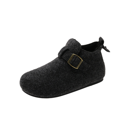 内增高加绒全包勃肯鞋女2025冬季新款防滑一脚蹬厚底加厚保暖棉鞋