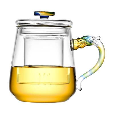 高档高硼硅玻璃耐热办公泡茶杯