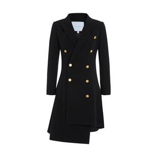 TieForHer HEC朱珠款 醋酸法式设计感通勤西装连衣裙礼服裙/外套