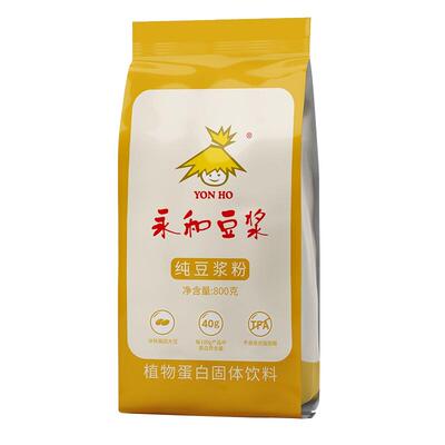 永和纯豆浆粉800g配料只有黄豆