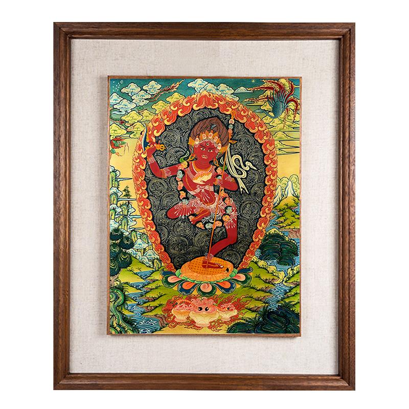 关装饰画墙壁客厅挂画金刚亥母