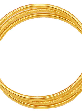 古法心经传承铜钱实心女铜镀金