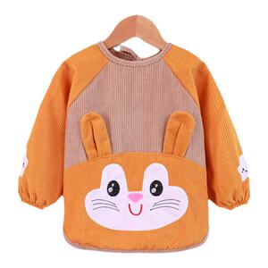 儿童长袖冬季罩衣宝宝吃饭围兜反穿衣防水防脏饭兜幼儿园护衣罩褂