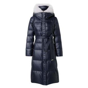 La Koradior拉珂蒂时尚冬季极寒加厚过膝鹅绒羽绒服棉袄风衣外套