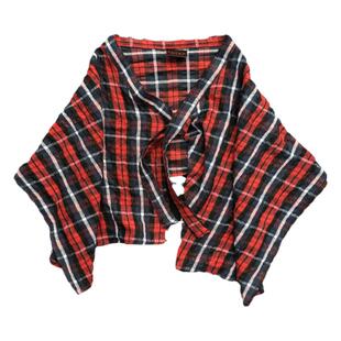 格子布腰带男腰封不规则红色系带裙摆女屁帘叠穿下摆运动街舞潮牌