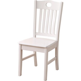 全实木免安装椅子靠背椅餐椅家用榫卯结构木头凳子中式白色餐桌椅