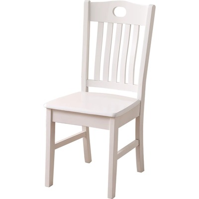 全实木免安装椅子靠背椅餐椅家用榫卯结构木头凳子中式白色餐桌椅