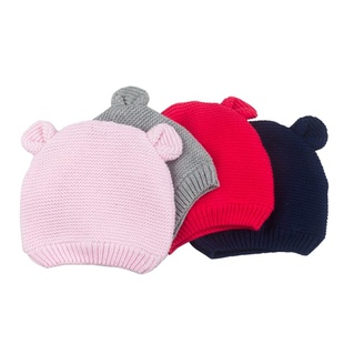 宝宝帽子春秋薄款男童针织帽12月女婴儿帽子婴幼儿女童毛线帽1岁