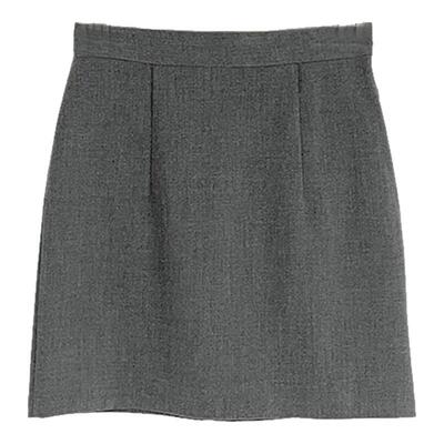 高腰短裙包臀职业拉链