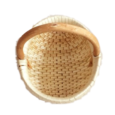 手工天然柳条编织提篮