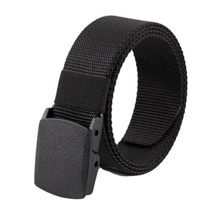 帆布腰带男女士青年无金属电子厂过安检加长尼龙皮带胖子大腰裤带