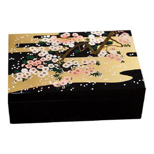 日本进口山中漆器首饰盒珠宝盒嫁妆日式高端乔迁结婚礼物生日礼物