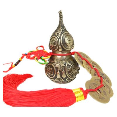 铜葫芦摆件五帝葫芦挂件家居摆设