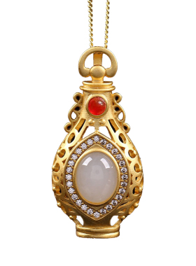 天然吊坠古典项链宫廷风耳饰品