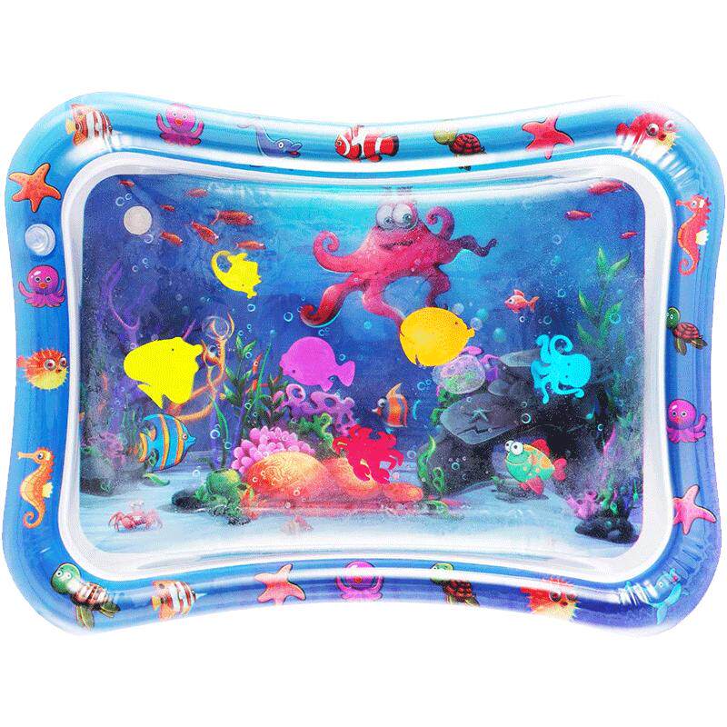 宝宝学爬神器婴儿爬行引导玩具家用拍拍水垫小孩夏天玩水充气早教