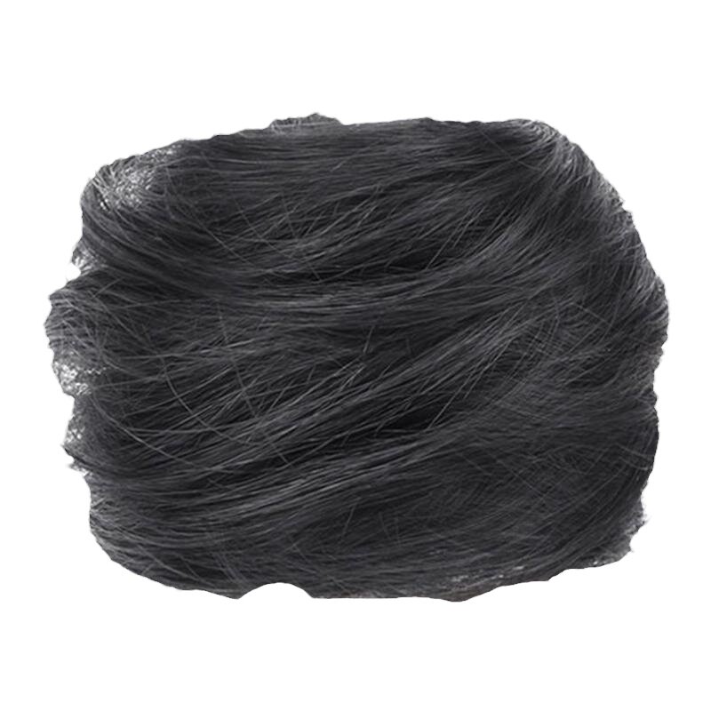 低扎丸子头假发圈仿真发圈女古风假发包自然盘发圈花苞头蓬松神器