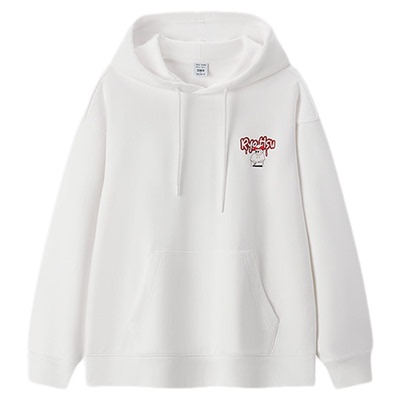 森马印花情侣装宽松连帽卫衣男装