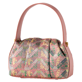 2026年福禄祥鸟蜀锦新中式国风真丝真皮褶皱包手提包包送长辈妈妈