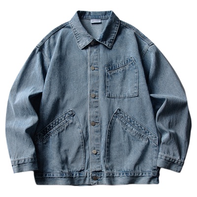 春上新wtmp水洗做旧牛仔夹克外套
