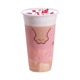 包邮90口径700ml加厚一次性塑料奶茶杯子冷热饮水果汁网红饮料杯