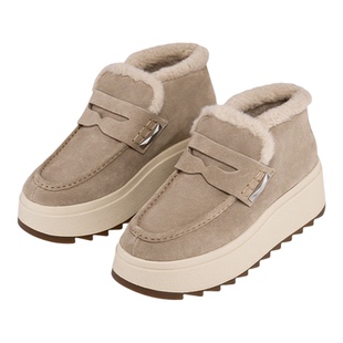 ASH女靴2025秋冬新款MAGIC雪地靴女圆头休闲撞色厚底增高短靴