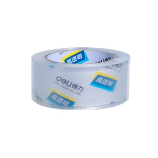 得力大卷封箱胶带透明防水快递打包胶布高粘度强力封口胶贴款无痕胶纸超强密封胶条粘胶修补篷布专用单面交代