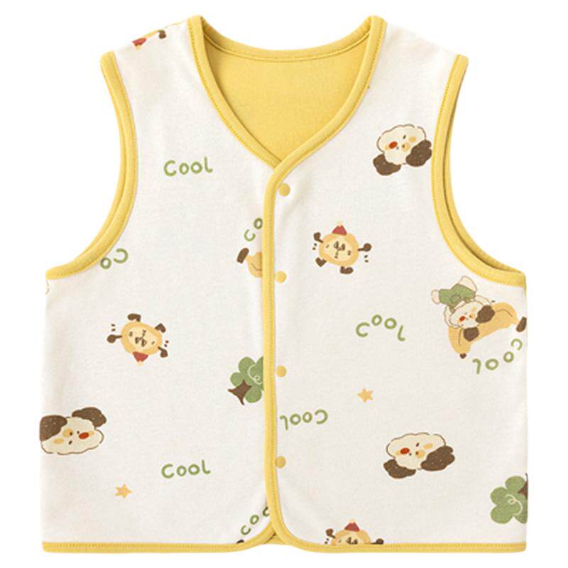 dudujia宝宝马甲儿童背心男童坎肩洋气内搭女童上衣时尚小童童装a