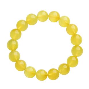 收藏级天然金葡萄石手链女黄金葡萄石手串冰种透体翠绿石榴石水晶