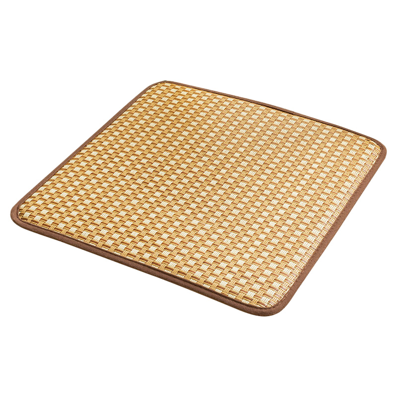 藤席坐垫加厚椅子夏季凉垫防滑办公室椅子垫透气车座垫电脑椅垫子