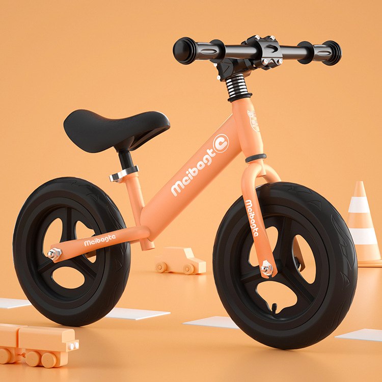 高碳钢儿童平衡车2岁3两轮宝宝新款脚踏2023学步无童车4岁岁滑行