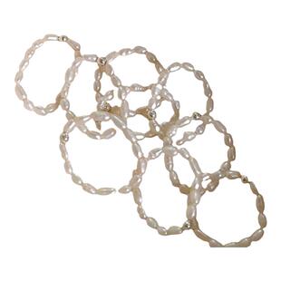 巴洛克珍珠戒指纯银串珠叠戴轻奢时尚个性手工小众设计高级感饰品