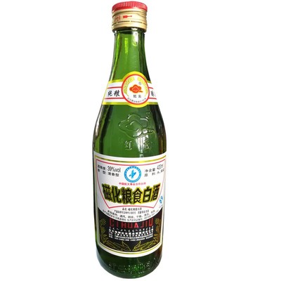乌兰浩特红云磁化粮食白清香型420ml*12瓶整箱39、56度内蒙老品牌
