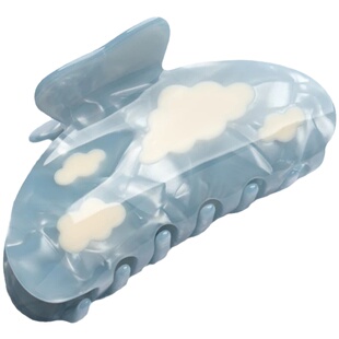 jennie同款小众趣味ins云朵醋酸抓夹可爱baby蓝发夹后脑勺头饰