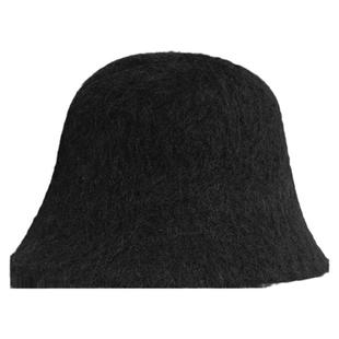 疯帽子羊驼毛混羊毛渔夫帽子女款秋冬秘鲁进口保暖小盆帽韩版绒感
