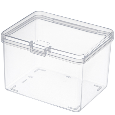 透明塑料带盖方形收纳盒通用