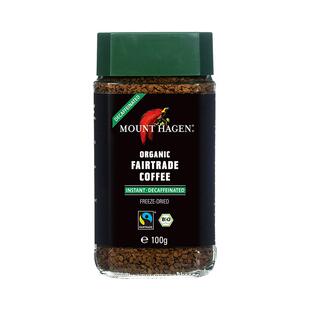 Mount Hagen脱低因咖啡德国有机原装进口无蔗糖速溶美式纯黑100g