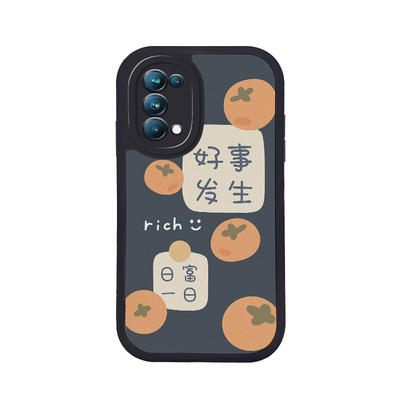 创意小羊皮适用opporeno6手机壳