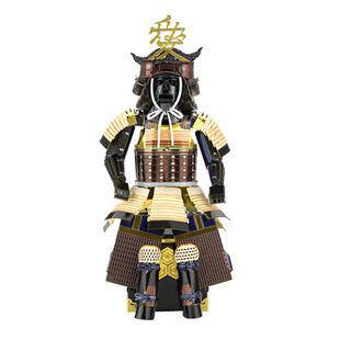 3D立体金属DIY拼装模型 日本甲胄 战国武士盔甲摆件 直江兼续战甲
