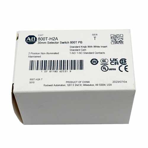 800T-H2A选择开关Allen-Bradley全询价