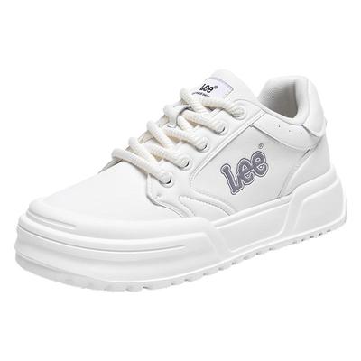 Lee厚底增高百搭小白鞋