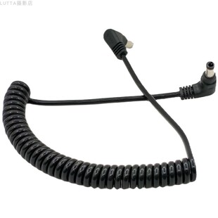 BMPC补光灯供电线DC转DC5525 12V弹簧线无线图传监视器音频连接线