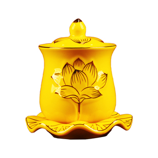 佛前供水杯供佛杯观音家用圣水杯佛具用品供贡奉敬神陶瓷净水杯