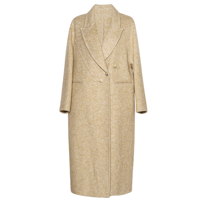 罗衣68.4%绵羊毛双面毛呢外套