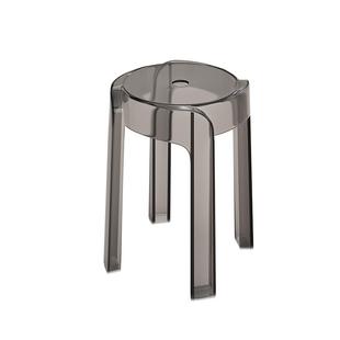 轻奢塑料透明凳子家用加厚可叠放圆凳简约客厅板凳餐椅亚克力椅子