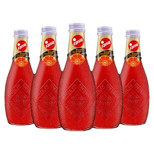希腊进口哇尔塔Epsa可乐血橙味果汁气泡水4瓶装露营饮料玻璃瓶